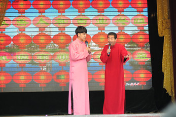 甘肅省曲藝團赴通渭縣常家河鎮參加湛龍觀鄉間民俗文化節