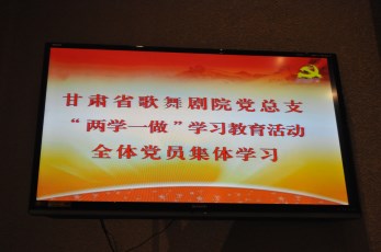 讓“兩學一做”成為黨性錘煉的閃光旗幟——甘肅省歌舞劇院隆重召開全體黨員“兩學一做”學習大會